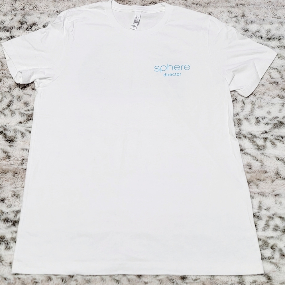 Unisex Sphere Director Las Vegas White Crewneck T-Shirt